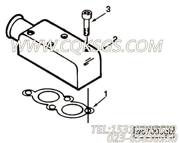 【出水口连接】康明斯CUMMINS柴油机的C0309051502 出水口连接
