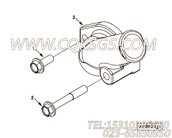 【出水口连接】康明斯CUMMINS柴油机的4981208 出水口连接