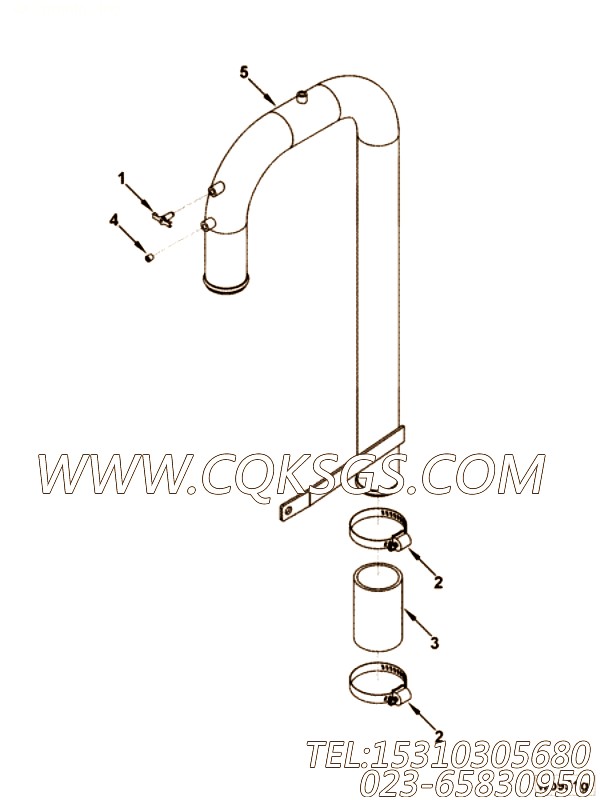 【调水连接】康明斯CUMMINS柴油机的3395251 调水连接