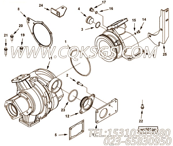 【Adapter, O Ring】康明斯CUMMINS柴油机的4951852 Adapter, O Ring