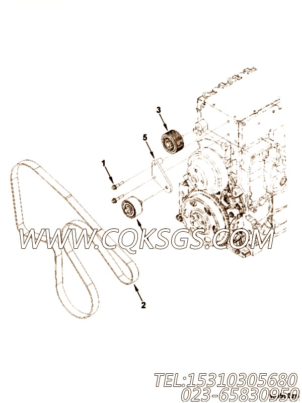 【惰轮支架】康明斯CUMMINS柴油机的5269736 惰轮支架