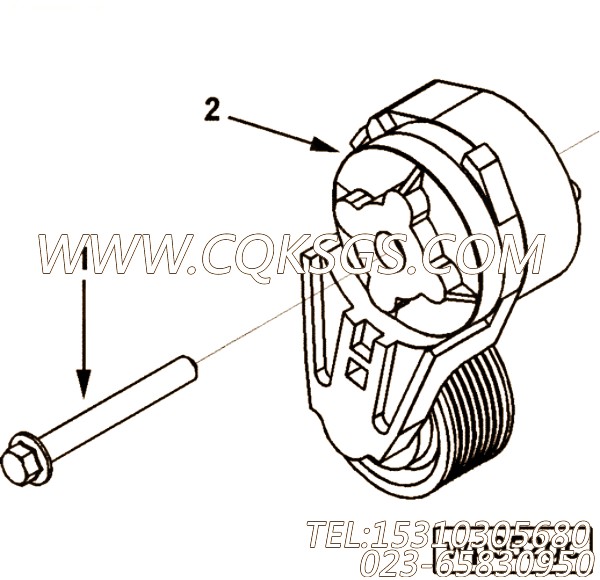 【皮带张紧轮】康明斯CUMMINS柴油机的3945849 皮带张紧轮
