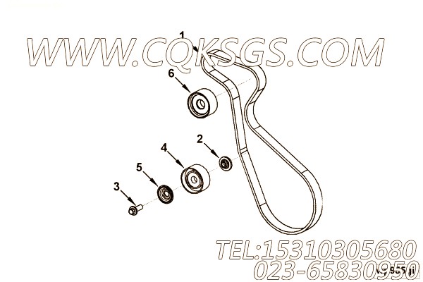 【惰轮】康明斯CUMMINS柴油机的4936439 惰轮