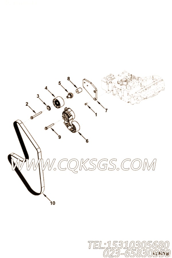 【六角法兰六角螺钉】康明斯CUMMINS柴油机的3966749 六角法兰六角螺钉