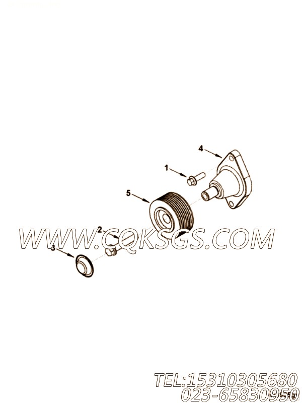 【惰轮】康明斯CUMMINS柴油机的3971876 惰轮