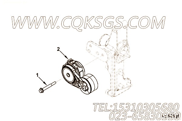 【皮带张紧轮】康明斯CUMMINS柴油机的5259022 皮带张紧轮
