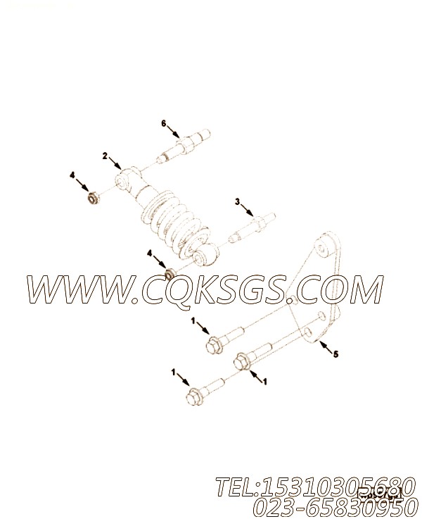 【皮带张紧轮支架】康明斯CUMMINS柴油机的3975100 皮带张紧轮支架