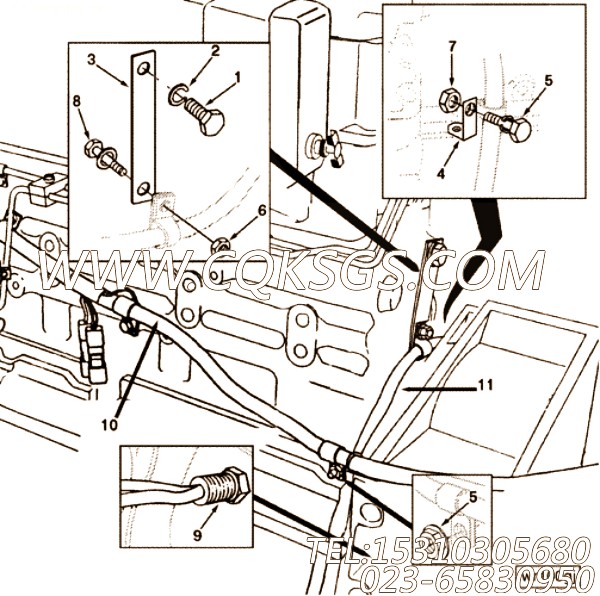 【线束】康明斯CUMMINS柴油机的3616170 线束