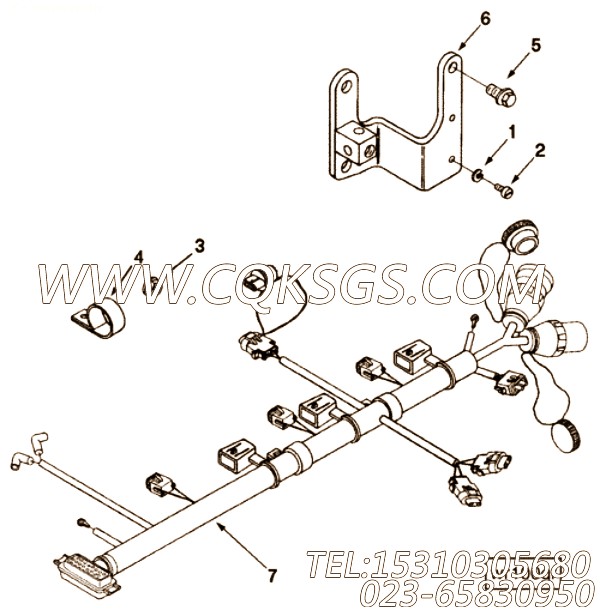 【ETR CNT MDL WRG线束】康明斯CUMMINS柴油机的3082610 ETR CNT MDL WRG线束
