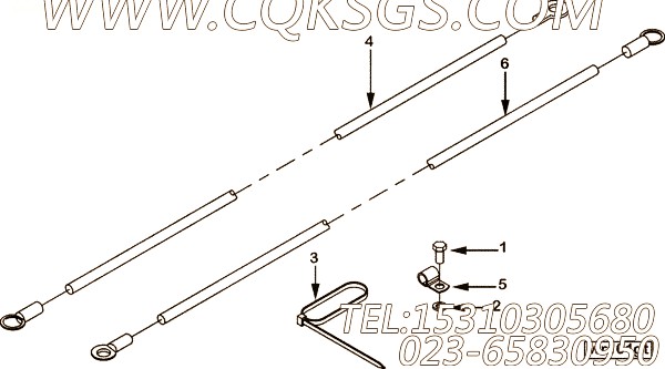 【线束】康明斯CUMMINS柴油机的4063146 线束