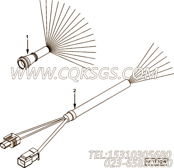 【线束】康明斯CUMMINS柴油机的4987664 线束