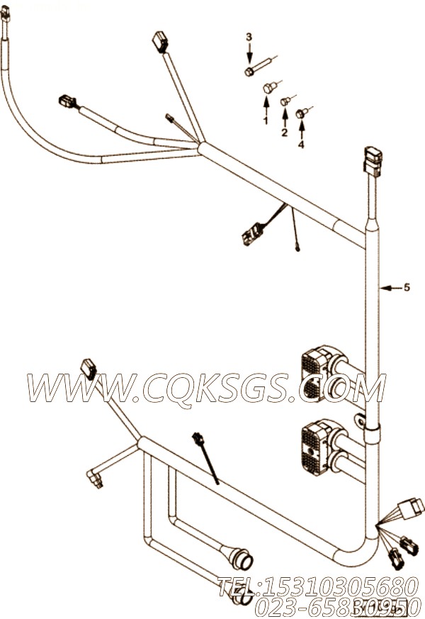【ETR CNT MDL WRG线束】康明斯CUMMINS柴油机的4987669 ETR CNT MDL WRG线束