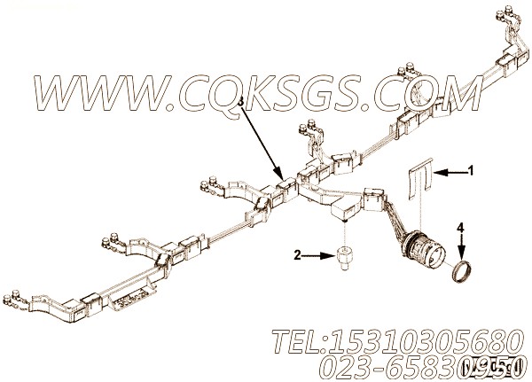 【线束】康明斯CUMMINS柴油机的3686380 线束