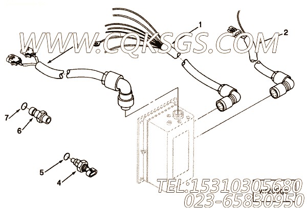 【线束】康明斯CUMMINS柴油机的3884060 线束