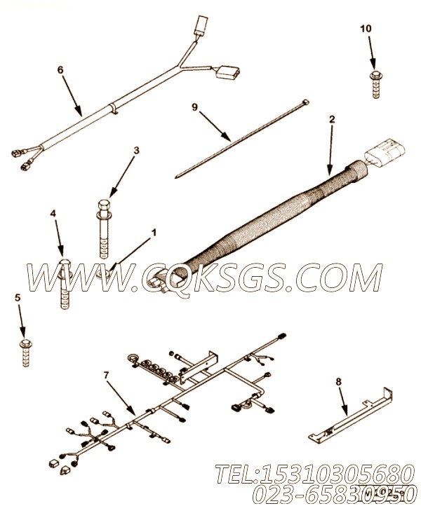 【连接支架】康明斯CUMMINS柴油机的3606853 连接支架