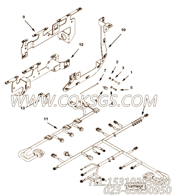 Bracket, Wiring Retainer