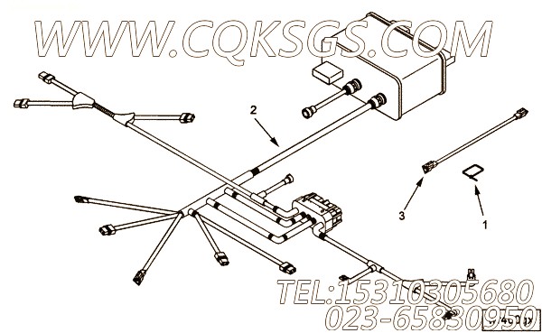 【ETR CNT MDL WRG线束】康明斯CUMMINS柴油机的4020054 ETR CNT MDL WRG线束