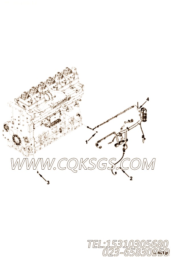 【ETR CNT MDL WRG线束】康明斯CUMMINS柴油机的4928140 ETR CNT MDL WRG线束
