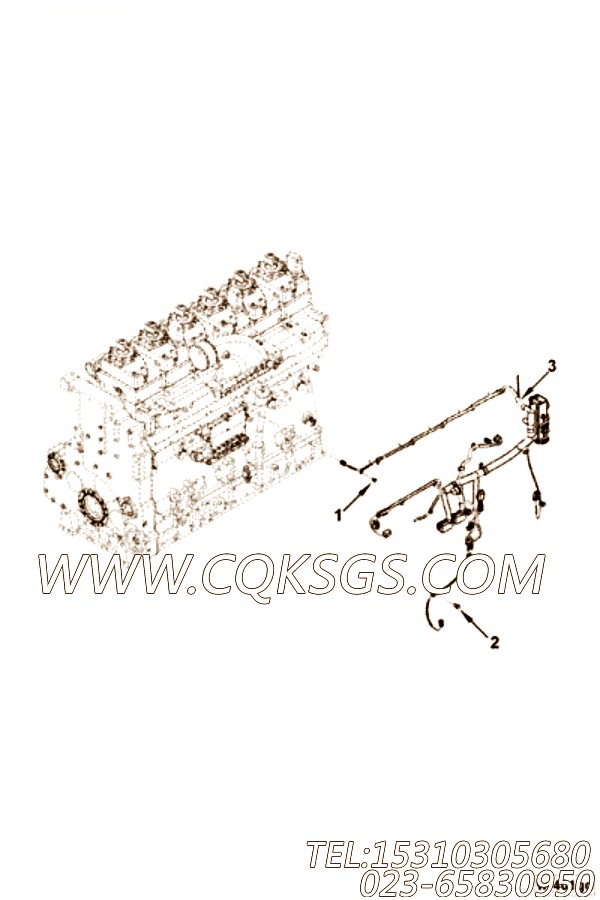 【ETR CNT MDL WRG线束】康明斯CUMMINS柴油机的4964185 ETR CNT MDL WRG线束