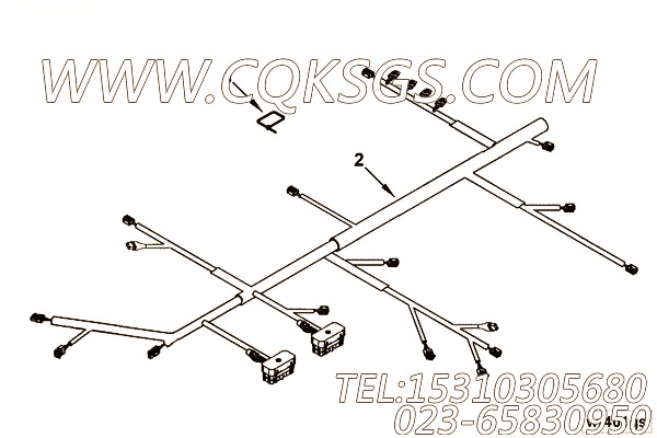 【线束】康明斯CUMMINS柴油机的4927202 线束
