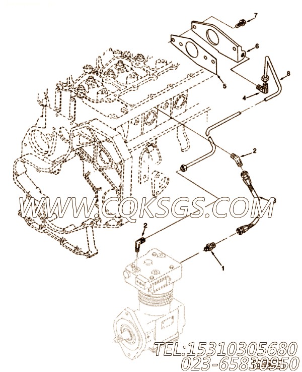 【水联接垫片】康明斯CUMMINS柴油机的3908023 水联接垫片