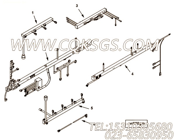 【ETR CNT MDL WRG线束】康明斯CUMMINS柴油机的4927350 ETR CNT MDL WRG线束