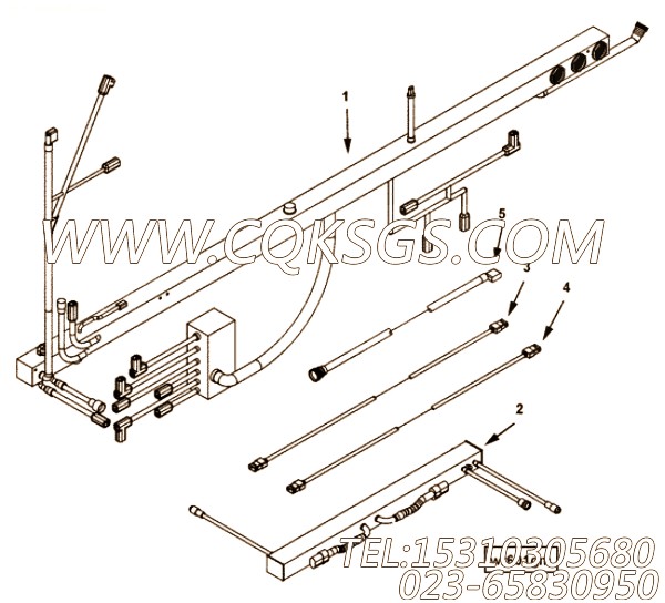 【线束】康明斯CUMMINS柴油机的4098455 线束