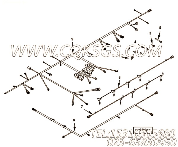 【ETR CNT MDL WRG线束】康明斯CUMMINS柴油机的4951989 ETR CNT MDL WRG线束