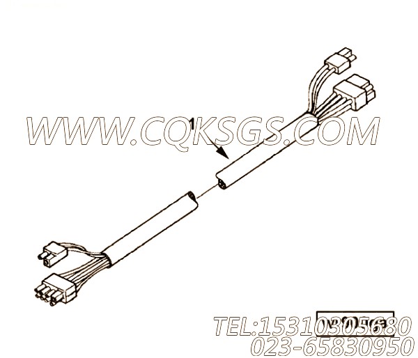 【ETR CNT MDL WRG线束】康明斯CUMMINS柴油机的4937337 ETR CNT MDL WRG线束