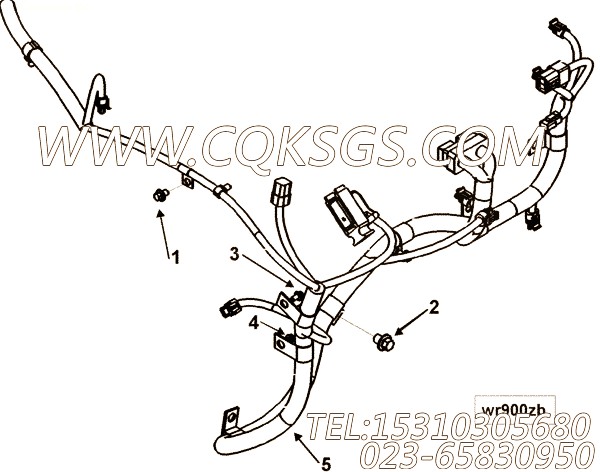 【线束】康明斯CUMMINS柴油机的3942773 线束