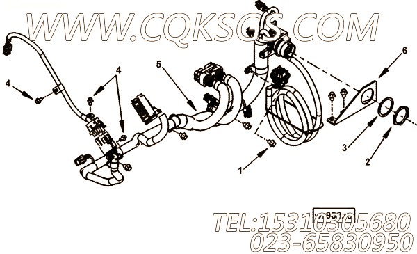 【接线托架】康明斯CUMMINS柴油机的3943735 接线托架