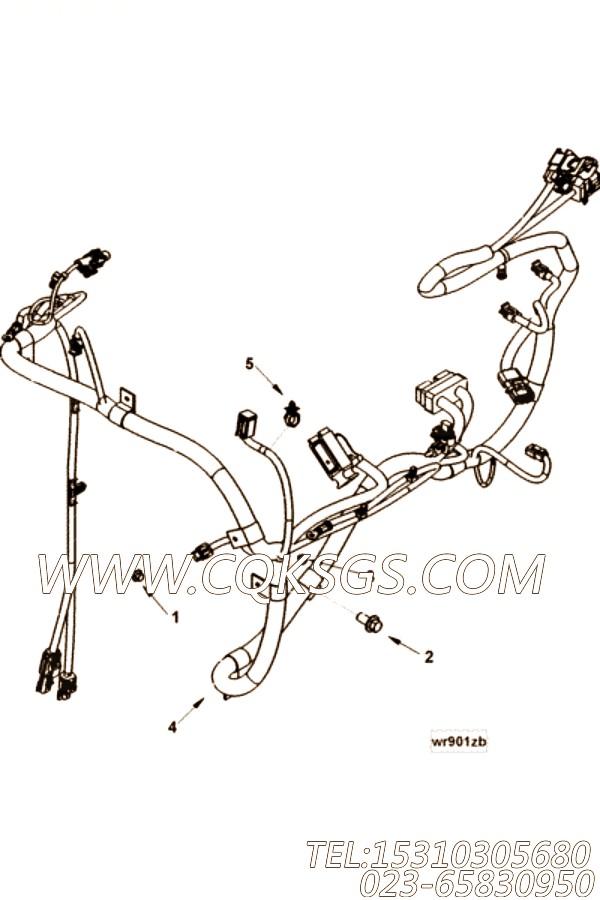 【线束】康明斯CUMMINS柴油机的3946666 线束