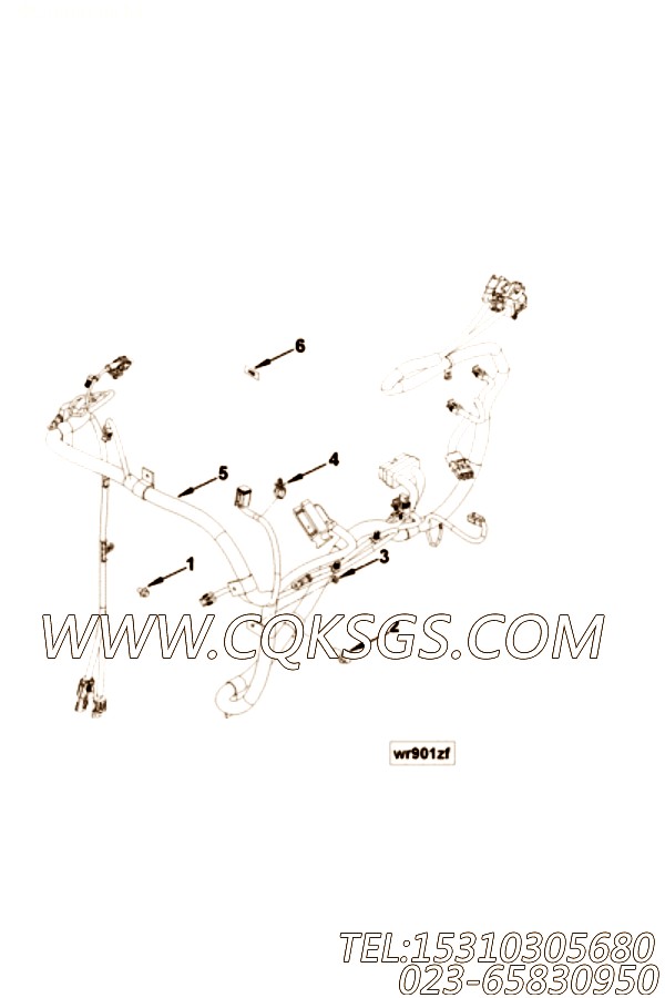 【ETR CNT MDL WRG线束】康明斯CUMMINS柴油机的3949381 ETR CNT MDL WRG线束