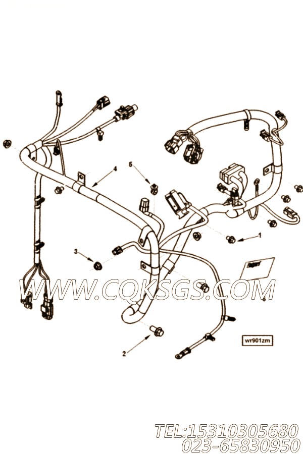 【ETR CNT MDL WRG线束】康明斯CUMMINS柴油机的3947682 ETR CNT MDL WRG线束