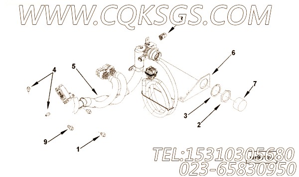 【ETR CNT MDL WRG线束】康明斯CUMMINS柴油机的3937165 ETR CNT MDL WRG线束