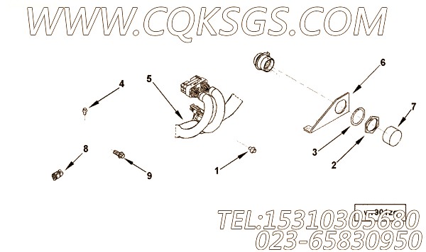 【ETR CNT MDL WRG线束】康明斯CUMMINS柴油机的3937164 ETR CNT MDL WRG线束