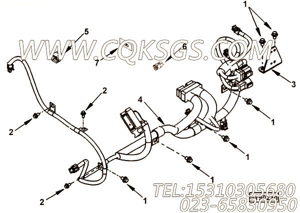 【防护罩】康明斯CUMMINS柴油机的3945000 防护罩