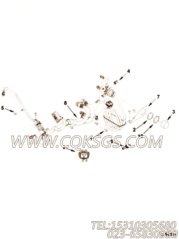 【ETR CNT MDL WRG线束】康明斯CUMMINS柴油机的3960073 ETR CNT MDL WRG线束