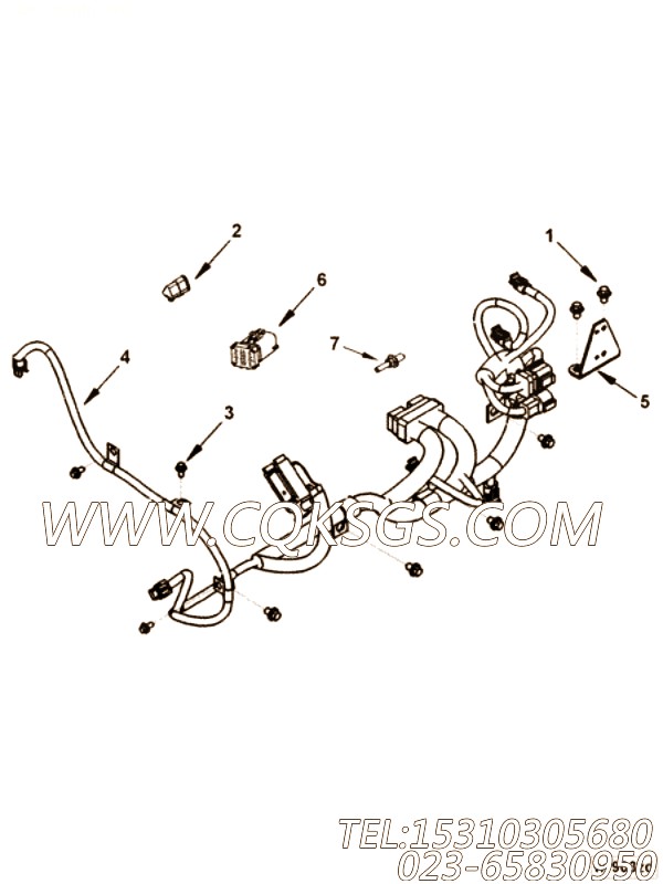 【接线托架】康明斯CUMMINS柴油机的3935915 接线托架