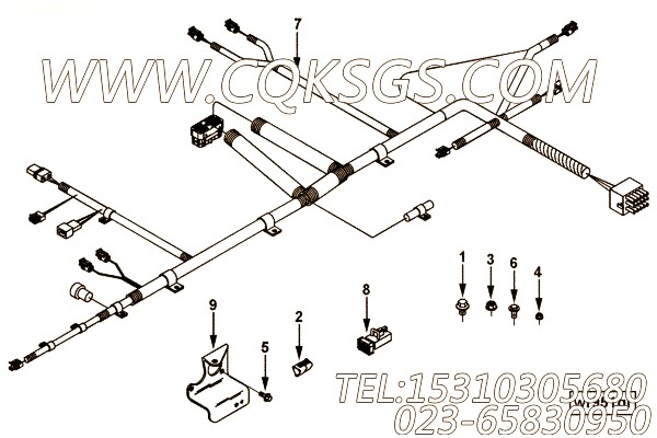 【接线托架】康明斯CUMMINS柴油机的3945274 接线托架