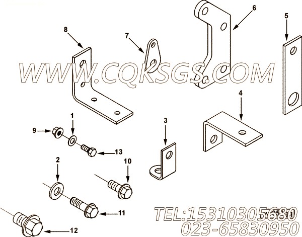 【六角头螺栓】康明斯CUMMINS柴油机的3282298 六角头螺栓