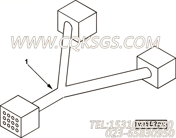 【线束】康明斯CUMMINS柴油机的4019798 线束