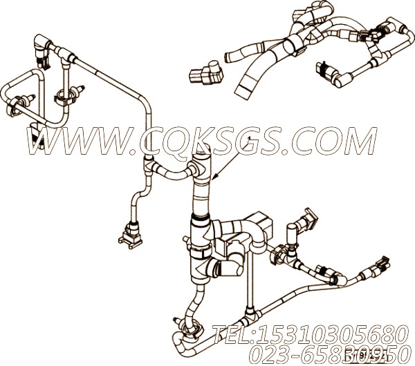 【线束】康明斯CUMMINS柴油机的4898500 线束