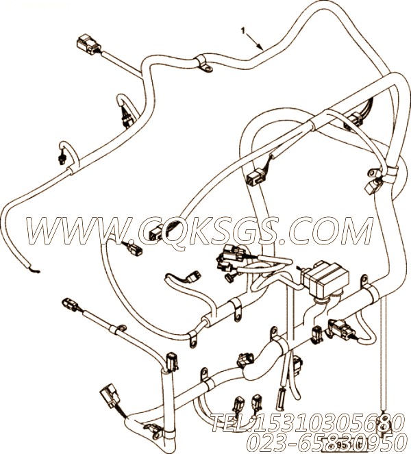 【线束】康明斯CUMMINS柴油机的3950291 线束