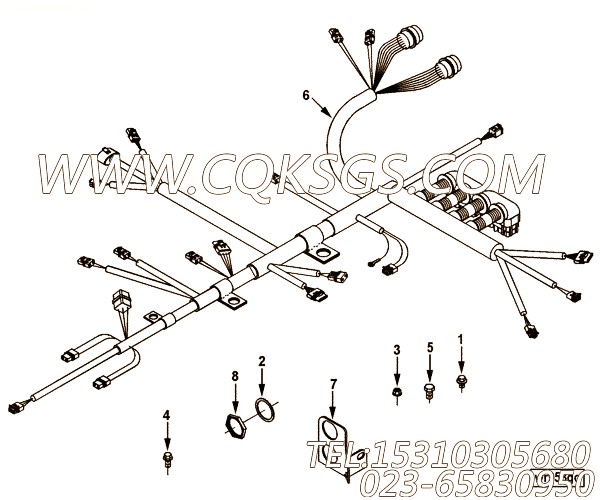 【ETR CNT MDL WRG线束】康明斯CUMMINS柴油机的3992220 ETR CNT MDL WRG线束