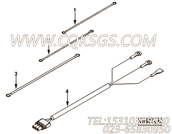 【线束】康明斯CUMMINS柴油机的4019811 线束