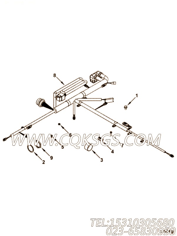 【ETR CNT MDL WRG线束】康明斯CUMMINS柴油机的3959034 ETR CNT MDL WRG线束