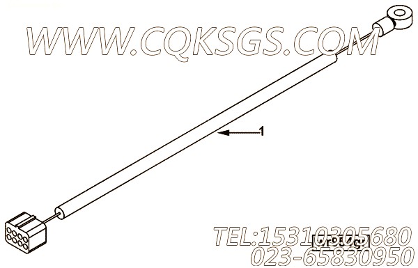 【线束接线】康明斯CUMMINS柴油机的3964816 线束接线