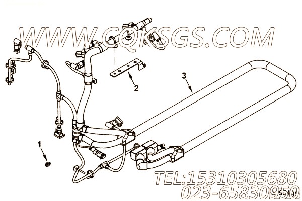 【线束】康明斯CUMMINS柴油机的3971570 线束