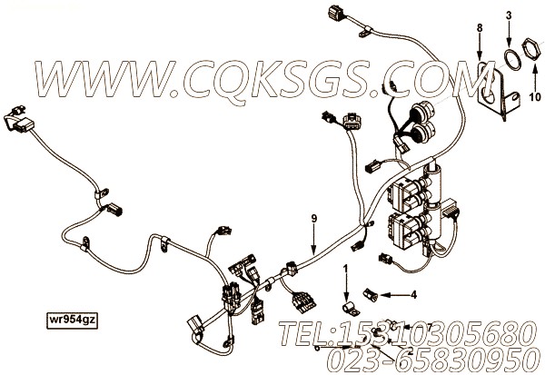 【ETR CNT MDL WRG线束】康明斯CUMMINS柴油机的3975961 ETR CNT MDL WRG线束